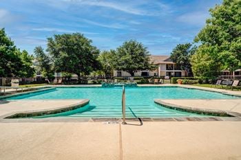Pool area for relaxing
